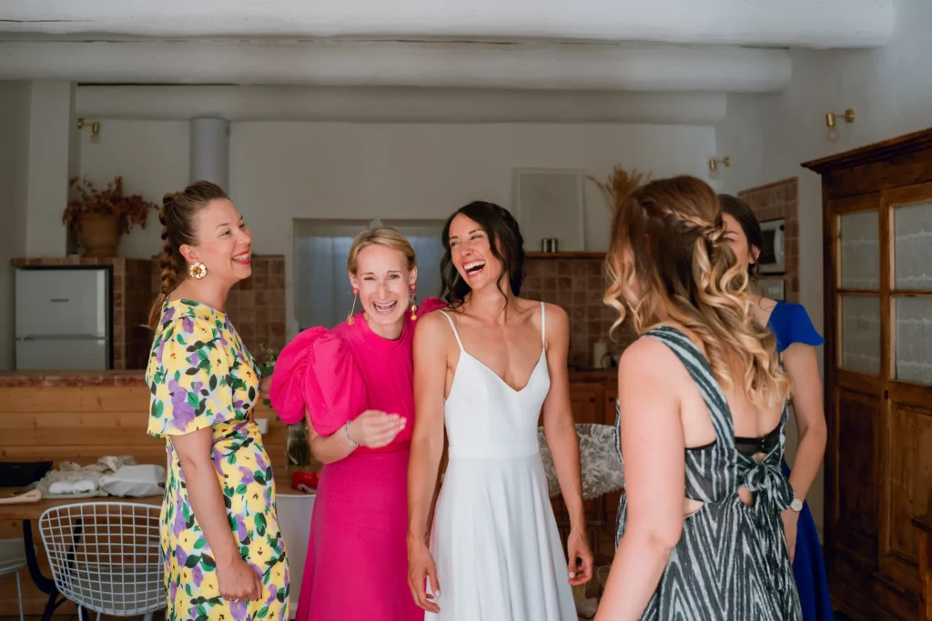 preparatifs de la mariée